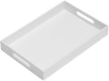 Glossy White Sturdy Acrylic Serving Tray by KEVLANG