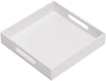 Glossy White Sturdy Acrylic Serving Tray by KEVLANG