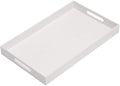 Glossy White Sturdy Acrylic Serving Tray by KEVLANG
