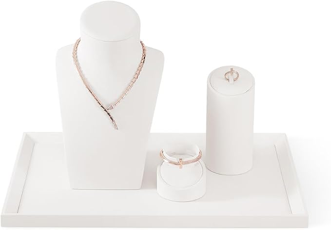 Jewelry Trays, Leather Tray, Luxury White Jewelry Organizer Tray - Image 6
