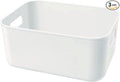 Set Of 3 Plastic Storage Bins, Versatile Kitchen Pantry Organization and Storage by Amyup