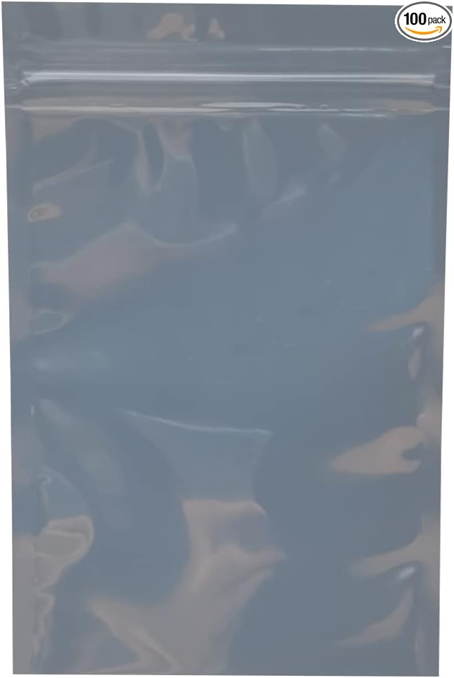 100pcs Antistatic Bags 3.93x5.9in/10x15cm, Resealable ESD Bag, Suitable by Mantianstar