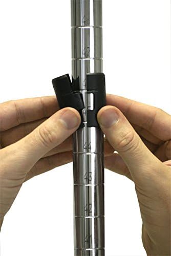 Omega 30" Deep x 48" Wide x 96" High 3 Tier Chrome Starter Shelving Unit - Image 6