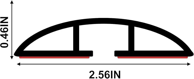 20Ft Floor Cord Cover Gray Silicone Cable Protector Easy to Install Wire - Image 2
