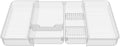 Expandable Drawer Organizer Tray from 11” to 19.1”, Adjustable Silverware in by Wi4you