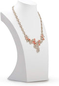 Oirlv White Leather Jewelry Bust Necklace Display Stand Trade Show Jewelry by Oirlv