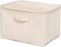 Foldable Storage Bins with Lids Cotton Canvas Rectangular Storage Box Ideal by YONBEN