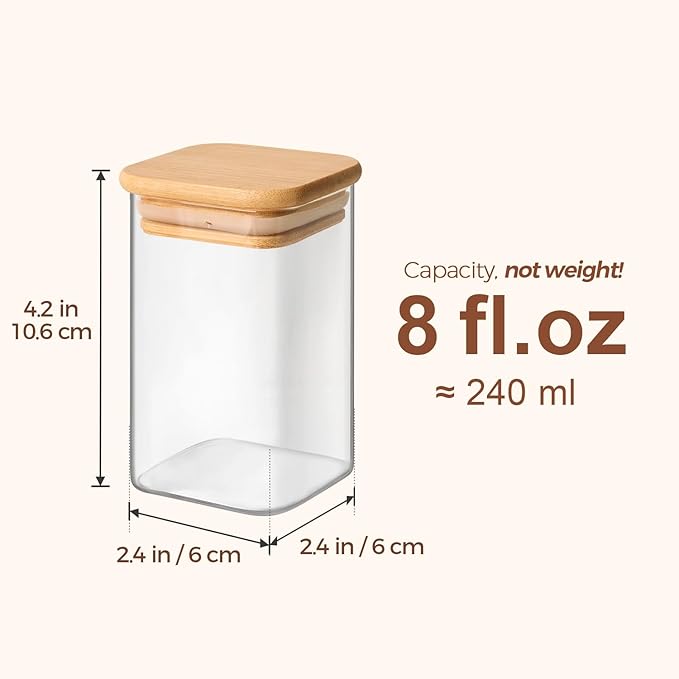 ComSaf 12Pcs Glass Spice Jars - Image 3