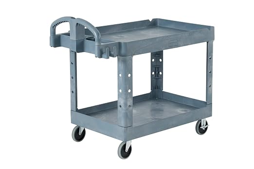 Rubbermaid Commercial Products BRUTE Heavy Duty 2-Shelf Utility/Service Cart - Image 16