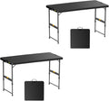 FanttikOutdoor 4ft Portable Folding Table, One-Handed Height Adjustment by FanttikOutdoor%C2%AE