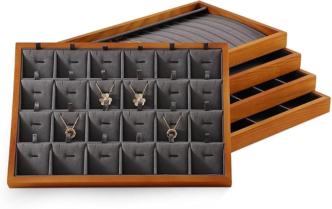 Wood Jewelry Organizer, Premium Jewelry Tray - Image 4