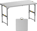 FanttikOutdoor 4ft Portable Folding Table, One-Handed Height Adjustment by FanttikOutdoor%C2%AE