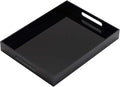Glossy Black Sturdy Acrylic Serving Tray by KEVLANG