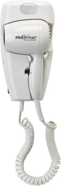 JERDON Wall-Mount Hair Dryer – White by Jerdon