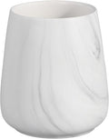 Marble White Toothbrush Holder for Bathroom by Eyrozia