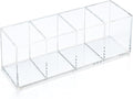 Clear Acrylic 4-Compartment Organizer Box, Large – Handcrafted, Eco-Friendly by elysolpluv