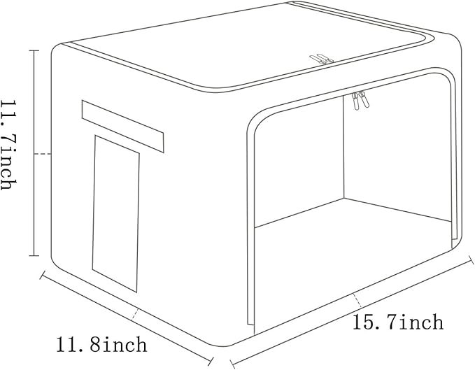 FHSQX 2 Pack Clear Window Storage Bins - Image 5