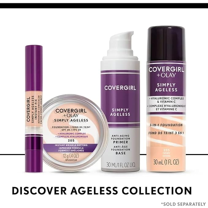 COVERGIRL & Olay Simply Ageless 3-in-1 Liquid Foundation, Matte Finish - Image 7