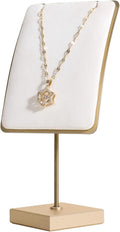 GemeShou White jewelry necklace display by GemeShou