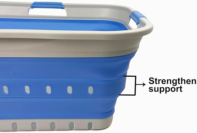 SAMMART 42L Collapsible Plastic Laundry Basket - Image 8