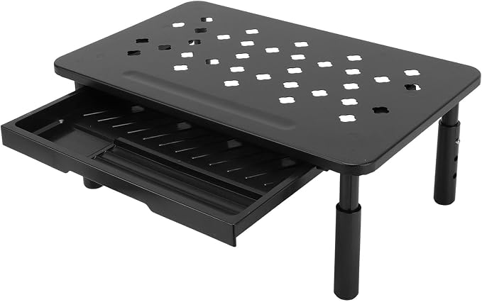 Computer Monitor Stand Riser, Adjustable Height Ergonomic Metal Laptop Stand by Unknown