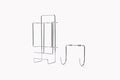 JERDON Ironing Board Holder and Iron Caddy by Jerdon