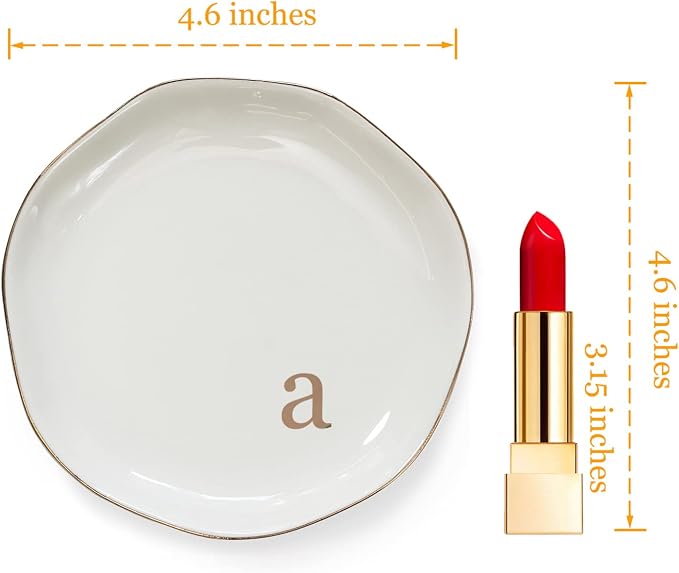 HOME SMILE Initials Ring Dish Jewery Tray - Image 6