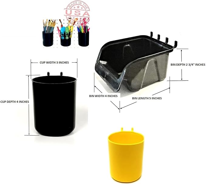 WallPeg Pegboard Bins & Cups - Image 3