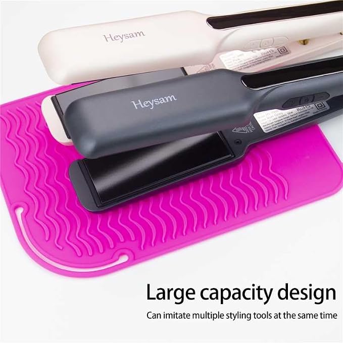 Heysam Pro Flat Iron Hair Straightener Travel Case Heat Mat - Image 6
