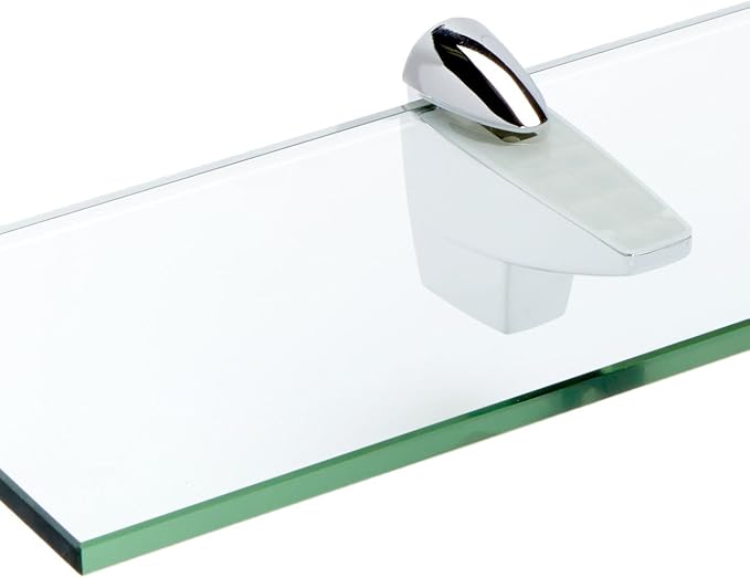Spancraft Glass F-4.75x27-Chrome Falcon Glass Shelf, 4.75" x 27" - Image 2