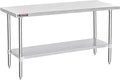 DuraSteel 30x72 Stainless Steel Work Table by DuraSteel