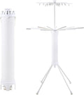 Dollate 4-Legged Clothes Drying Rack Foldable, 2 Tier Portable and Collapsible by Dollate
