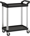 Black Utility/Bussing Cart by Krollen+Industrial