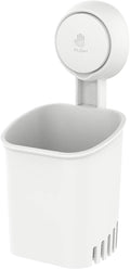 LEVERLOC Powerful Suction Cup Toothbrush Holder, Drill-Free Wall Shower Holder by LEVERLOC