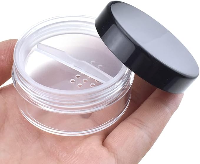 HAHIYO 1Pcs 20ml/0.68oz Plastic Empty Travel Compact Case Makeup Cosmetic Jar - Image 4