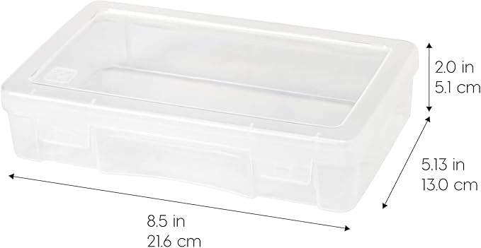IRIS USA Pencil Case Boxes, |Made in USA|, Plastic Bead Organizing Containers - Image 2