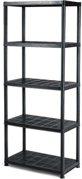 IRONMAX 5-Tier Garage Shelving Unit, Plastic Storage Rack by IRONMAX
