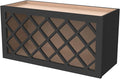 Solid Wood RTA Wine Bottle Rack Wall Cabinet by CozyHommie