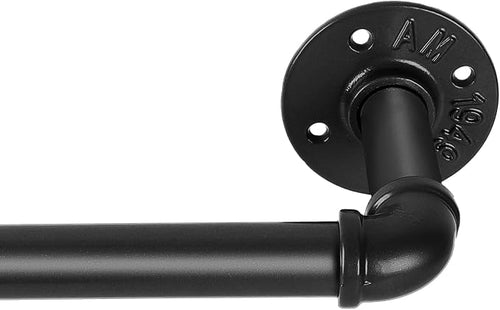 1-inch Black Curtain Rod, 32-168 inch, Industrial Duct Rod, Indoor/Outdoor by YAJUXIU