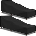 Arcedo Outdoor Chaise Lounge Chair Cover 2 Pack, Waterproof Patio Furniture by ARCEDO