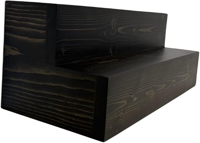 Tiered Bottle Shelf | 2 Tier Liquor Bottle Display | Bar Organization | Wine - Image 3