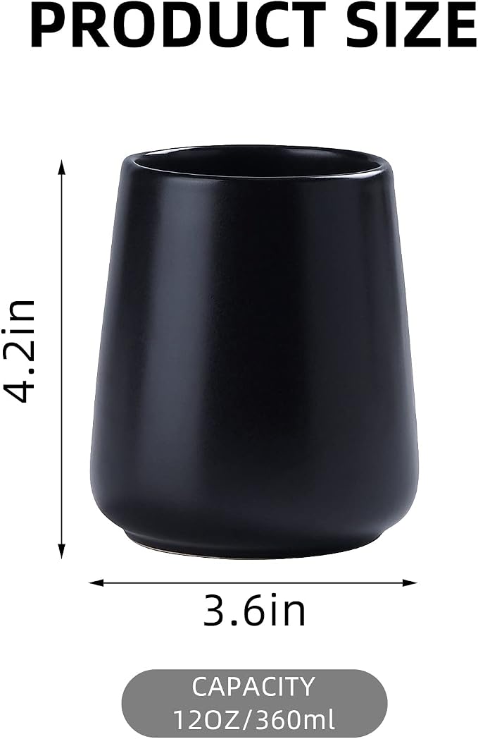 Matte Black Toothbrush Holders for Bathroom - Image 3