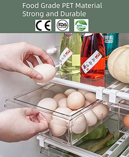 YekouMax Fridge Drawer Organizer, Refrigerator Organizer Bins, Pull Out - Image 8