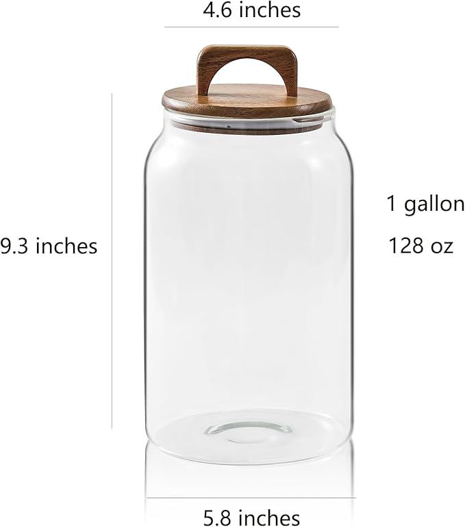 Sweejar Large Glass Candy Jar - Image 2