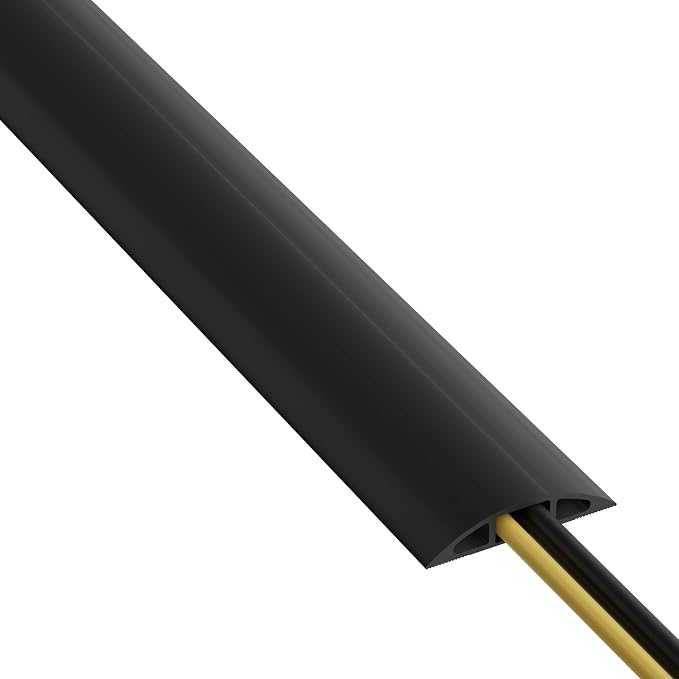 D-Line 30ft Floor Cord Cover, Floor Cable Protector, Extension Cord Cover by D-Line