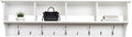 Prepac 60" Contemporary Wall Mounted Coat Rack, Coat Hooks Wall Mount by PREPACRTASTORAGEFURNITURE