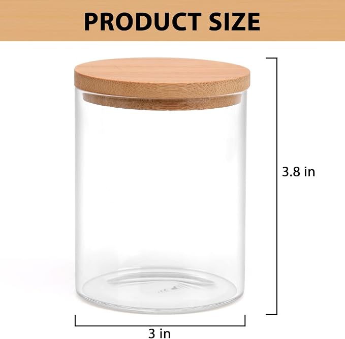 6 Pack Glass Qtip Holder Dispenser Set - Image 7