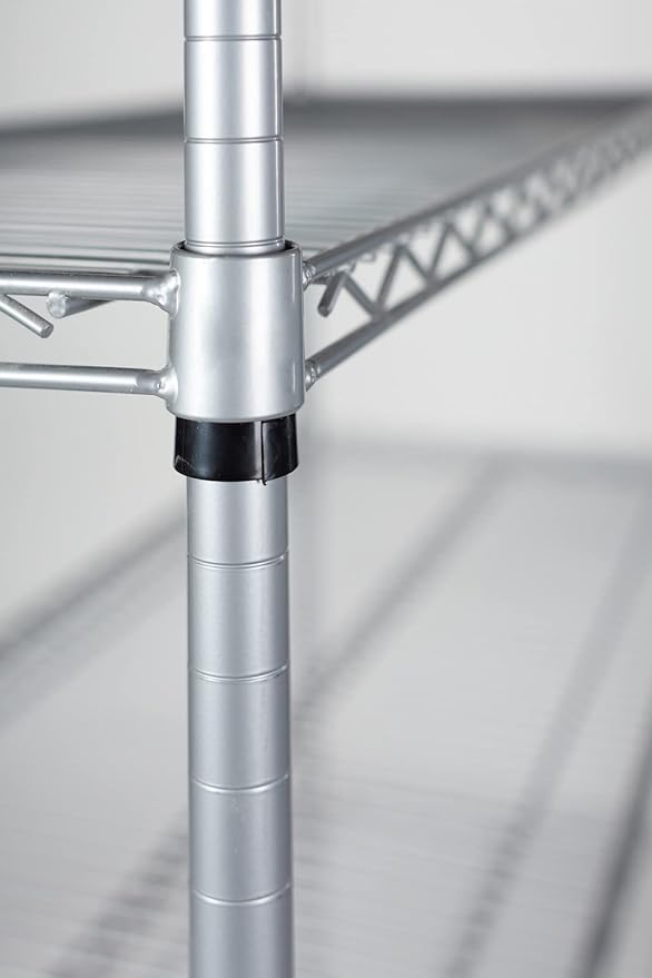 Omega 14" Deep x 30" Wide x 86" High 3 Tier Gray Starter Shelving Unit - Image 5