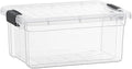 Superio Clear Storage Box with Lid, 36 Quart Plastic Container Bins by Superio