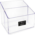 Isaac Jacobs Clear Acrylic 2-Section Organizer, Remote Holder & by IsaacJacobs